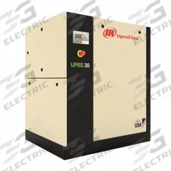INGERSOLL RAND Rotary Screw Air Compressor: 30 hp, 107 cfm, 230V AC, Three Phase (MPN UP6S-30-150). Key specifications — attr48606: Three; attr48593: 230V AC; attr48578: INGERSOLL RAND; attr110305: Not Included.