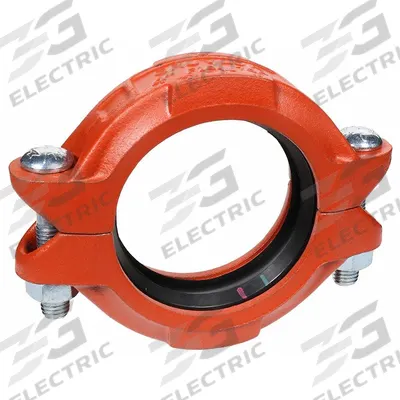 GRUVLOK Clamp Coupling: Flex Bolted, 12 in x 12 in, Ductile Iron, NBR Seal - Grooved Pipe Couplings