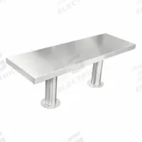 Gowning Bench: 16 in Overall Wd, 18 in Overall Ht, 4 ft Overall Lg, Stainless Steel, Silver, 18 in (MPN 4200SS). Key specifications — Brand: BLICKMAN; Countertop Material: Stainless Steel; Height Range: 18 in.