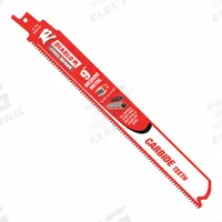 DIABLO Reciprocating Saw Blade: 10 Teeth per Inch, 9 in Blade Lg, 0.05 in Blade Thick, Carbide, 3 PK (MPN DS0910CF3). Key specifications — attr1109198: 10; attr1109200: Rigid for Straight Cuts; attr1109201: Tapered; attr1109209: DIABLO.