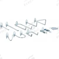 APPROVED VENDOR Pegboard Hook Assortment Kit: 1/4 in Peg Hole, For 1 in Pegboard Hole Spacing (MPN 5TPF7). Key specifications — Finish: Zinc-Plated; Color: Silver; Includes: (12) Rods and Clips; Locking System: Screw-In; Mounting Type: Surface; Accessory Type: Hook Assortment Kit; Brand: APPROVED VENDOR.