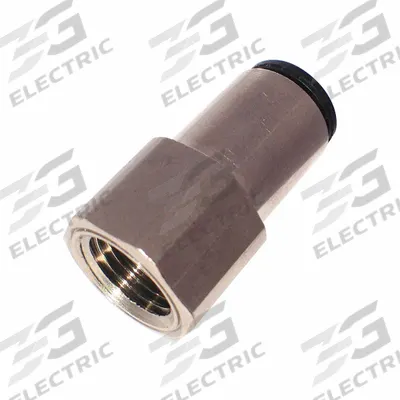 LEGRIS Push-Fit Adapter Fitting: 3/16 in OD x 1/4 in Pipe Size, Push-to-Connect x FNPT - Nylon & Nickel-Plated Brass Tube Fittings