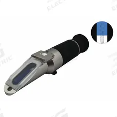 LAXCO, INC Refractometer: Brix, +/-0.2% Accuracy, Manual, Analog, 7 1/2 in Overall Dp (MPN RHB-62). Key specifications — Brand: LAXCO, INC; Accuracy: +/-0.2 %; Refractive Index - Min: 28 % Brix; Automatic Temperature Compensation Included: Manual; Refractive Index - Max: 62 % Brix; Resolution: 0.2% Brix; Test Parameters: Brix.