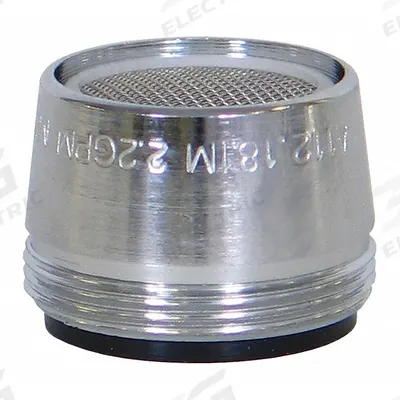 KISSLER Outlet: 2.2 gpm Flow Rate, Aerated Flow Outlet, Metal, Chrome Finish - Faucet Aerators & Outlets