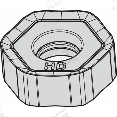 WIDIA Hexagon Milling Insert: HNPJ070432ANSNHD (MPN 6180311) - Machining