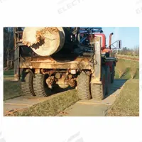 CHECKERS INDUSTRIAL PROD INC Ground Protection Mat: Rigid, 50 ton Load Capacity, 45 in x 8 ft, Tan (MPN N4596HDS). Key specifications — Handle Type: Rope Handles; Series: Mud-Traks; Non-Conductive: Yes; Recommended Connector: Drop-in Steel Bolt Connectors; Bottom Design: Diamond Plate.