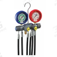 YELLOW JACKET Manifold Gauge: 4 Valves, 4 Hoses, Series Titan, 3 1/8 in Gauge, For R-744 (MPN 45925). Key specifications — Product Type: Manifold Gauge Set; For Refrigerant Type: R-744; Brand: YELLOW JACKET; Gauge Boots: No; Sight Glass: No.
