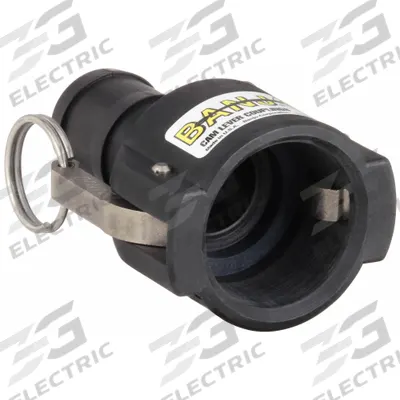BANJO Cam and Groove Coupling: 3 in Coupling Size, 3 in Hose Fitting Size, 6 5/16 in Overall Lg - Type C Polypropylene Cam & Groove Fittings
