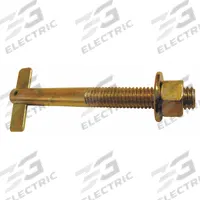 APPROVED VENDOR T-Anchor: 3/8 in Overall Dia, 4 1/2 in Overall Lg, 3/8"-16 Thread Size, Steel, 4 PK (MPN GCPT38412). Key specifications — Brand: APPROVED VENDOR.