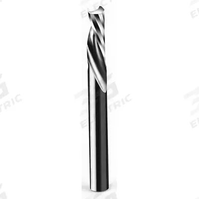 ONSRUD Solid Router Bit: Spiral O-Flute Downcut, 3/8" Cut Dia - Spiral O-Flute Router Bits for Plastics