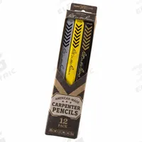 RITE IN THE RAIN Carpenter's Pencil: Box, Carpenter's Pencil, Black, Black/Gray/Yellow, Basswood (MPN 59-12). Key specifications — attr1284576: Flat Hex; attr1284577: RITE IN THE RAIN; attr1284590: Box; attr1284591: Black; attr1284575: Basswood; attr1284574: Black/Gray/Yellow.