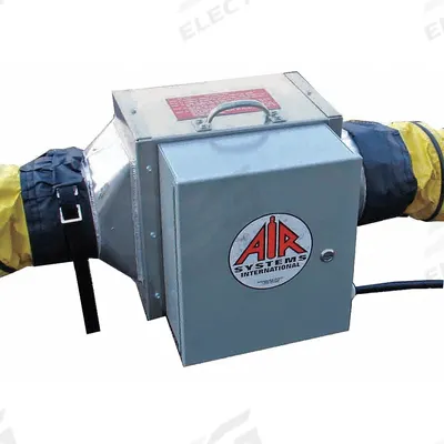 AIR SYSTEMS INTERNATIONAL Portable Electric Ducted & Tent Heater: 3,500 W Watt Output, L6-30P - Portable Electric Ducted & Tent Heaters