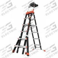 LITTLE GIANT Combination Ladder: 4 Configurations, Fiberglass, 375 lb Load Capacity, 53 lb Wt (MPN 15131-920). Key specifications — Brand: LITTLE GIANT.