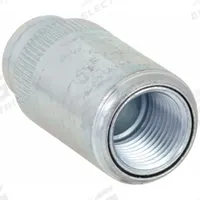 Expansion Union - Conduit to Conduit: Steel, UNF, 1 in Trade Size, Female to Female (MPN UNF100). Key specifications — Ends - Hazardous Fittings: 1 in FNPT x 1 in FNPT; Finish: Electroplated; Brand: APPLETON ELECTRIC.