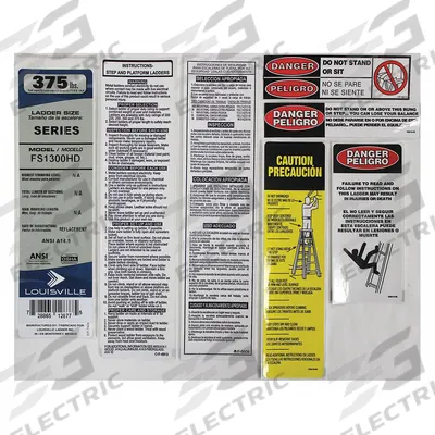 LOUISVILLE Label Kit: For 33J684/36Y472/36Y473/36Y474/36Y475/36Y476 - Material Handling Parts