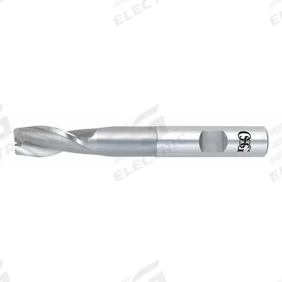 OSG Square End Mill: Cobalt, 2 Flute, 3/8" Mill Dia, 3/4" LOC, 3-5/16" OAL (MPN 5270500) - Reduced-Neck Cobalt Square End Mills