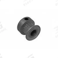 APPROVED VENDOR Timing Pulley: Trapezoidal, Fixed, For MXL Timing Belt Section, For 1/4 in Belt Wd (MPN 18MP025-6CA3). Key specifications — attr1328229: APPROVED VENDOR; attr1328272: Trapezoidal; attr1328235: Anodized.