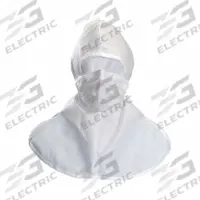 KIMTECH Hood: ISO 5 (Class 100) and above, SMS, Non-Sterile, Clean Processed, Universal, 100 PK (MPN 88849). Key specifications — Packaging: Individually Packaged; Anti-Static: No; Areas Covered: Nose; Color: White; Material: SMS; Brand: KIMTECH.
