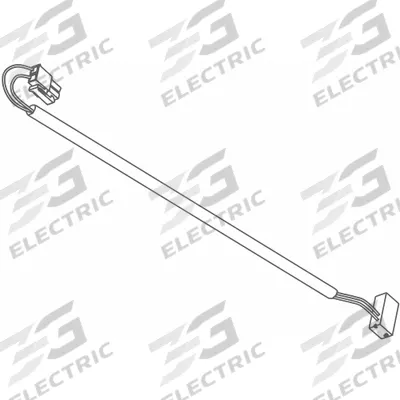 LCN Power Cable: Aluminum (MPN 4640-3498-2) - Replacement Parts for Door Operators