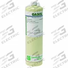 GASCO Calibration Gas: Air/Nitrogen, Disposable, CH4, Calibration Gas, 17 L Cylinder Capacity (MPN ME CPP17). Key specifications — For Use With: CGA 600; Background Gas: Air; Brand: GASCO; CGA Number: 17L-132-CP; Gas Mixture: Methane 99.999%; Reusability: Disposable.