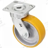 APPROVED VENDOR Plate Caster: Swivel, No Brake, Polyurethane, 6 in Wheel Dia., 2 in Wheel Wd, Slot (MPN P24S-UA060KP-14). Key specifications — attr1100118: APPROVED VENDOR; attr1172982: Swivel.