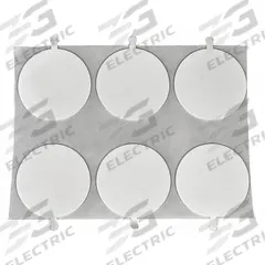 TAPECASE Foam Tape: Conformable, Permanent, Disc, 1 in Dia, 62.5 mil Thick, Closed, White, Acrylic (MPN 16U782). Key specifications — Series: FTC; Backing Material: Polyethylene Foam; Bond Type: Permanent.