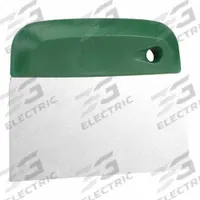 VIKAN Dough Cutter: 5 3/4 in Overall Lg, 4 1/2 in Overall Ht, 5 3/4 in Blade Wd, 5 3/4 in Blade Lg (MPN 40572). Key specifications — Handle Included: Yes; NSF Certified: No; Brand: VIKAN; Blade Material: Stainless Steel; Handle Material: Polypropylene; Product Type: Dough Cutter.