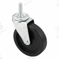 APPROVED VENDOR Stem Caster: Inch, Swivel, 4 in Wheel Dia., 1 in Wheel Wd, 4 13/16 in Mounting Ht (MPN P5S-PB040G-ST76). Key specifications — Brand: APPROVED VENDOR; Thread Size: 7/16"-14; Roll Up: Swivel.