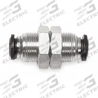 AIGNEP USA Push-Fit Union Fitting: 3 mm OD x 3 mm OD Size, Push-to-Connect x Push-to-Connect, Brass (MPN 50050N-3). Key specifications — Brand: AIGNEP USA; Thread Size A: 1/4".