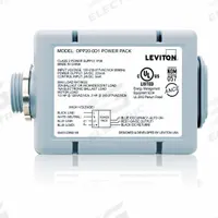 LEVITON Power Pack: OPP20, LED, Hard Wired, 120/208/220/230/240/277V AC, 24V DC, OPP20-D1. Key specifications — Manufacturer Part Number: OPP20-D1; Communication Method: Hard Wired; Compatible with Series: OPP20; Input Voltage: 120/208/220/230/240/277V AC; Lighting Technology: LED; Output Voltage: 24V DC; Brand: LEVITON.