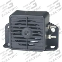 APPROVED VENDOR Vehicle Backup Alarm: Fixed, Dual-Tone, 97 dB Max Sound Level, 12-48V DC, Black (MPN 18C528). Key specifications — Alarm Tone Type: Dual-Tone; Mount Type: Bolt; Connector Type: Wire Leads; Brand: APPROVED VENDOR; SAE Type Rating: Type C; Operating Voltage: 12-48V DC.