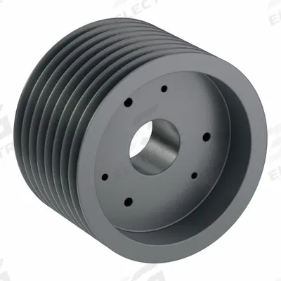 APPROVED VENDOR V-Belt Pulley: C130, 8 Groove, 13.4 in OD, Bushed Bore - Bushed-Bore Cast-Iron V-Belt Pulleys
