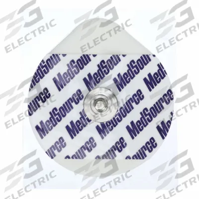 MEDSOURCE Electrode: Foam, Adult, White, FDA - Foam ECG Electrodes