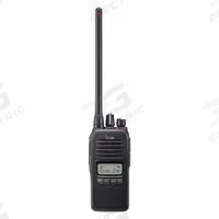 ICOM Handheld Two Way Radio: F1000 Series, VHF, Analog, 5 W, 128 Channels, Alphanumeric, 3 yr, Black (MPN F1000S 83 USA). Key specifications — Color: Black; FCC License Required: Yes.