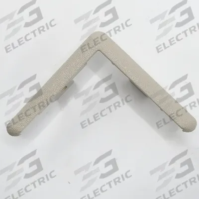 ACROVYN End Cap: End Cap, PETG, Oyster Gray, 3 in Leg Wd, 1/4 in Overall Ht - PETG Clip-On Corner Guard Caps