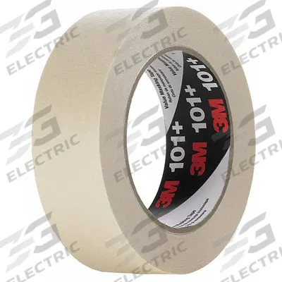 3M Masking Tape: 101+, Tan, 11/16 in Roll Wd, 60 yd Overall Roll Lg, 5.1 mil Thick - General Purpose Masking Tape