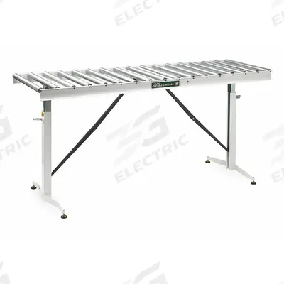APPROVED VENDOR Material Support Table: 23 5/8 in Roller Wd, 24 in Overall Wd - Roller Material Support & Transfer Tables
