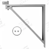 DAYTON Mounting Bracket: Mounting Bracket, 22 7/8 in Lg, 2 1/4 in Wd, Steel (MPN 3PEH3). Key specifications — Includes: Secondary Safety Support Cable; Material: Steel; Manufacturer Part Number: 3PEH3; Brand: DAYTON; Color: Gray.