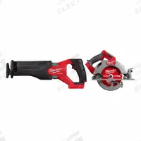 MILWAUKEE Reciprocating Saw and Circular Saw: 2 Tools, Circular Saw/Reciprocating Saw, 18 V DC Volt (MPN 2821-20, 2834-20). Key specifications — attr1176460: Reciprocating Saw.