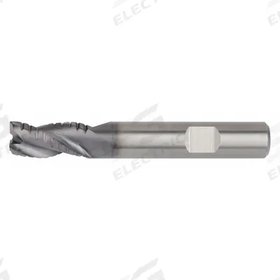 WIDIA HANITA Roughing End Mill: Carbide, AlTiN Coated, 3 Flute, 10 mm Mill Dia, 19 mm LOC - Corner-Radius Carbide Roughing End Mills for Steel & Cast Iron