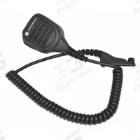 MOTOROLA Speaker Microphone: Fits Motorola, For DP4000e Series, 27 in Cord, Push To Talk, IP57 (MPN PMMN4046AL). Key specifications — Compatible Radio Series: DP4000e; Color: Black; Radio Connector Type: M7; Brand: MOTOROLA; Manufacturer Part Number: PMMN4046AL; Push To Talk: Yes.