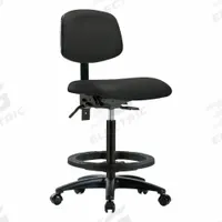 Ergonomic Chair: Vinyl, Armless, Ht Range 25 in to 34 1/2 in, 18 1/2 in Seat Wd, 17 in Seat Dp (MPN BR-VHBCH-RG-T1-A0-BF-RC-8540). Key specifications — Foot Support: Yes; Back Tilt Backward: 13.5°; Back Tilt Forward: 10.5°; Base Material: Nylon; Brand: APPROVED VENDOR; Product Type: Ergonomic Chair; ESD-Safe: Not ESD Safe; Seat Tilt Backward: 3°.