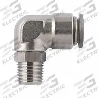 AIGNEP USA Push-Fit Elbow Fitting: 10 mm OD x 1/4 in Pipe Size, Push-to-Connect x Universal Thread (MPN 60111X-10-1/4). Key specifications — Brand: AIGNEP USA; Thread Size A: 1/4-19.