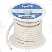 GROTE Primary Automotive Wire: GPT, 25 ft, 1 Conductor, 8 AWG, White, 60 V Volt (MPN 89-4007). Key specifications — Brand: GROTE.