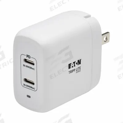 EATON TRIPP LITE Usb Charger: 120V AC/230V AC, 1.2A, 50/60Hz, 2 Output Connectors - Wall Chargers