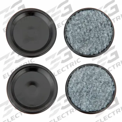 APPROVED VENDOR Furniture Protective Leg Tips: Aluminum, Round, Brown - Caster Cups