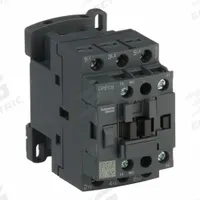 SCHNEIDER IEC Magnetic Contactor: Non-Reversing, 3 Poles, 3NO Contacts, 9 A, 24V AC Coil (MPN DPE09B7). Key specifications — Brand: SCHNEIDER; Integrated Surge Suppression: No.