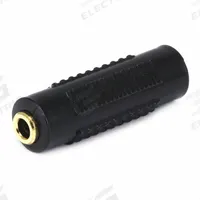 MONOPRICE Audio Adapter: (1) 3.5 mm Stereo Female x (1) 3.5 mm Stereo Female Adapter, Black (MPN 7230). Key specifications — Product Type: Audio Adapter; Manufacturer Part Number: 7230; Brand: MONOPRICE; End 1 Connection Type: 3.5 mm Stereo Female; End 2 Connection Type: 3.5 mm Stereo Female.