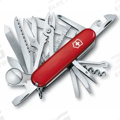 VICTORINOX SWISS ARMY Multi-Tool Kit: 16 Tools, 3 1/2 in Closed Lg, 6 1/4 in Open Lg, Plastic - Multi-Tool Folding Knives