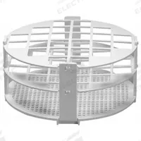 Tube Rack: 2 3/4 in Overall Ht, Polypropylene, White, (24) Places, 24 Compartments, Benchtop (MPN F18741-0020). Key specifications — Material: Polypropylene; Mounting Location: Benchtop; Color: White; Product Type: Test Tube Rack; Total Holding Capacity: (24) Places; Brand: SP SCIENCEWARE.